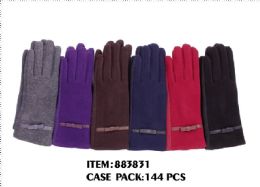 72 Bulk Ladies Winter Glove With Screen Touch