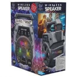 4 Bulk 7 inch 6w Rms Portable Mini Wireless Speaker With Led Lights