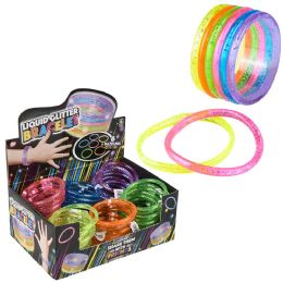864 Bulk Liquid Glitter Bracelet 6" 72ct