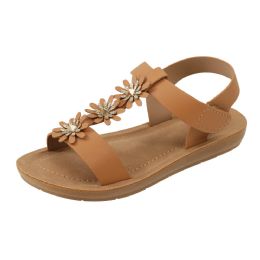 18 Bulk Girl's Sandals Brown