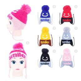 36 Bulk Kids Winter Hat (assorted Colors)