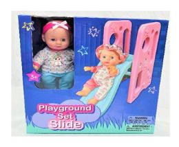 6 Bulk Playground Set - Slide 

10" Hard Body Doll With Slide Set