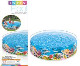 4 Bulk Intex Pool Snapset 8ft X 18 Coral Reef (2019 New)
