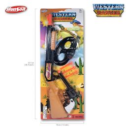 96 Bulk Wild West 2 Pcs. Gun Set On Card