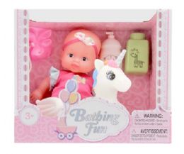 8 Bulk 10 Baby Doll W Unicorn Floatie And Bath Bottle