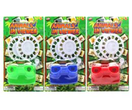 72 Bulk Viewer W/ 2 Pcs. Animal Picture Card On Card