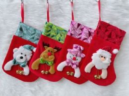 420 Bulk Xm Stocking Asst. Designs 10*20cm