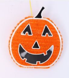 24 Bulk Hw Tinsel Pumpkin Glow In Dark 26x32x4cm