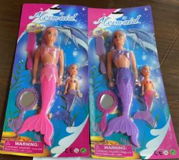 72 Bulk Mermaid Set On Blister Card