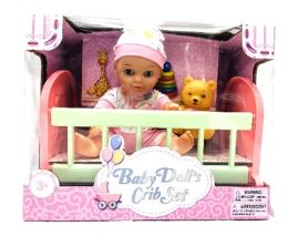 8 Bulk Baby Doll's Crib Set 

8" Hard Body Doll With Vinyl Animal I