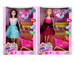 6 Bulk Girl W/ 4 Accessories In Window Box