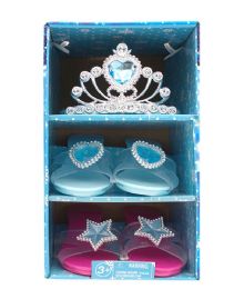 6 Bulk 2 Pair Shoes With Tiara (blue)