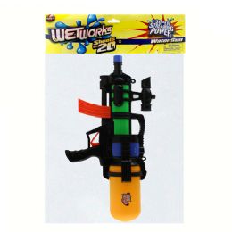 6 Bulk 26' Pump Water Gun In Pp Bag (solid Black)