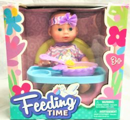 12 Bulk Feeding Time 10' Hard Body Doll Seating On The Feeding Tab