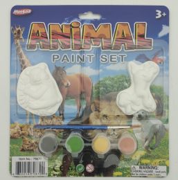 48 Bulk 6 Asstd Animal Paint Set On Card