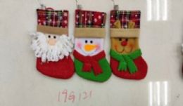 360 Bulk Xm Stocking 10*20cm 3 Asst