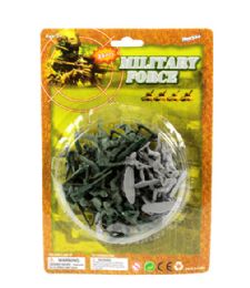 144 Bulk 36 Pcs. 1.75 Soldier Figurine On Bubble Card