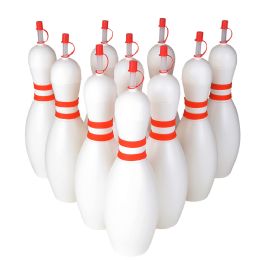 48 Bulk Plastic Bowling Pin Sipper Cup 24 oz