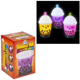 12 Bulk 8 Inch Sparkle Bubble Tea Lamp