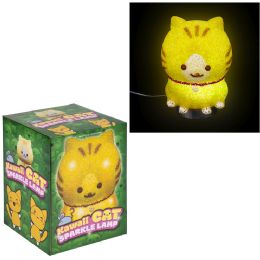 12 Bulk 7.5 Inch Kawaii Cat Sparkle Lamp
