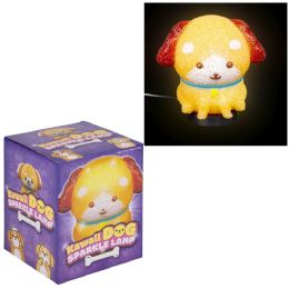 12 Bulk 7.5 Inch Kawaii Dog Sparkle Lamp
