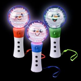 96 Bulk 7.25 Inch LighT-Up Snowman Magic Ball Wand