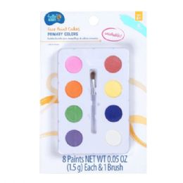 24 Bulk Hello Hobby 8 Color Face & Body Paint With Brush
