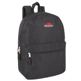 24 Bulk 17 Inch Trailmaker Classic Backpack Black
