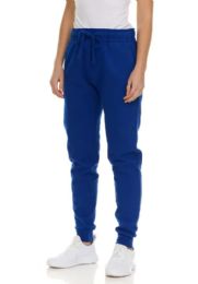 144 Bulk Womens Fleece Lined 3 Pocket Jogger Royal Blue Size 2X-Large