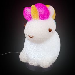 12 Bulk 7.5 Inch Kawaii Sitting Unicorn Sparkle Lamp