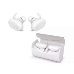 12 Bulk Lynx Model True Wireless Earbuds In White