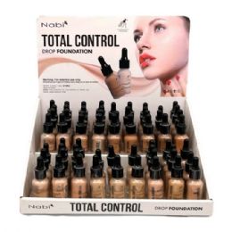 72 Bulk Nabi Total Control Drop Foundation In Countertop Display