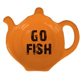 144 Bulk Tea Bag Holder 12pc Pdq 4.25x3.25in Go Fish Melamine