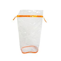 250 Bulk Bag Pvc Orange/clear With Tie Ref #1224