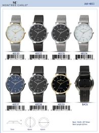 12 Bulk Men's Watch - 48538 assorted colors