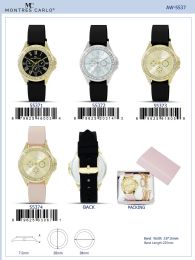 12 Bulk Ladies Watch - 55373 assorted colors