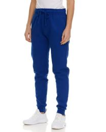 3 Bulk Womens Fleece Lined Jogger With Pocket In Royal Blue Size Small