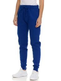 3 Bulk Womens Fleece Lined Jogger With Pocket In Royal Blue Size Medium