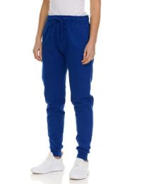3 Bulk Womens Fleece Lined Jogger With Pocket In Royal Blue Size Xlarge