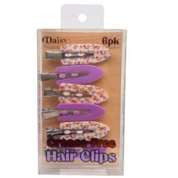 60 Bulk Happy Mushroom CreasE-Free Hair Clips