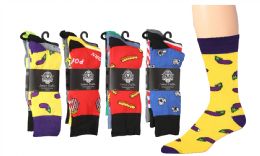 60 Bulk Mens Assorted Pattern Dress Socks Size 10-13