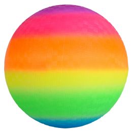 60 Bulk Neon Rainbow Playground Ball 8.5 inch 60/30