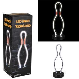 12 Bulk Led Neon Table Lamp - Bowling Pin 12 inch  12/11