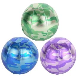 300 Bulk Metallic Fabric Camo Ball (3 Asst.) 6 inch  300/35