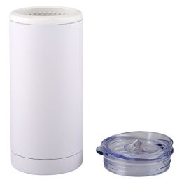 24 Bulk XxX- Slim Can Cooler - Matte White  24/0