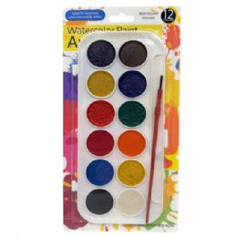 48 Bulk 12 Washable Water Color Paint Artist Palette