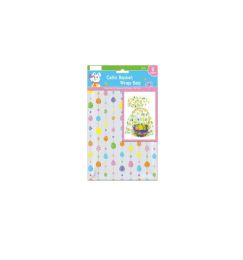48 Bulk 2pc Cello Basket Wrap Bag
