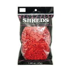 24 Bulk Crinkle Paper Shred Red 1.6oz 3mm