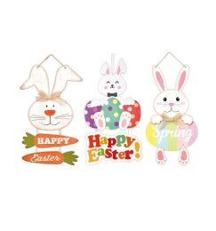 48 Bulk Easter Plaque Hanging Deco 16 inch