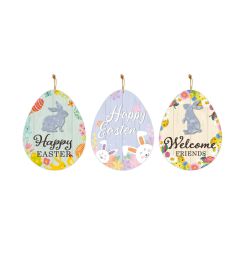 48 Bulk Easter Plaque Deco 27x34cm